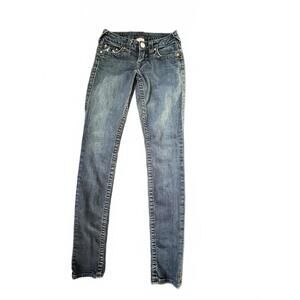 True Religion Sequin Pocket Skinny Jeans -25